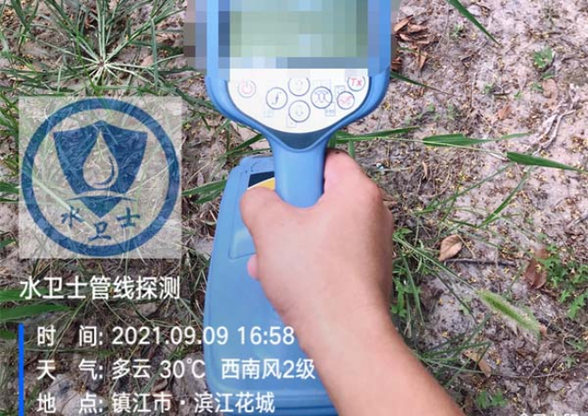 盐城金属管道探测案例-镇江滨江花城小区